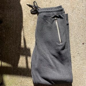 Grey sweats with zipper pockets